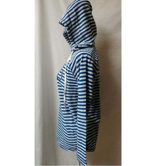 Indianapolis Colts Hoodie Blue White Striped MED - Picture 3 of 4